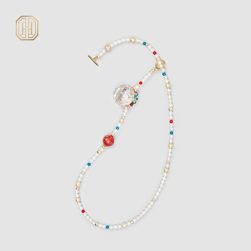 Original Handmade Natural Pearls collar chain by OHGG - OHGGRN24148