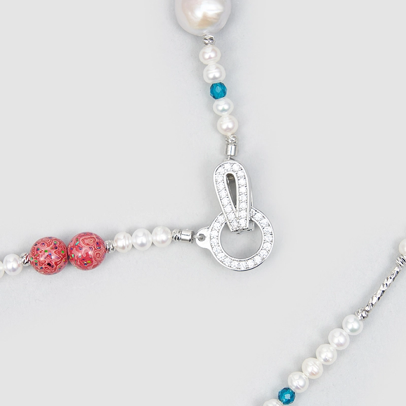 Original Handmade Natural Pearls collar by OHGG - OHGGRN24127