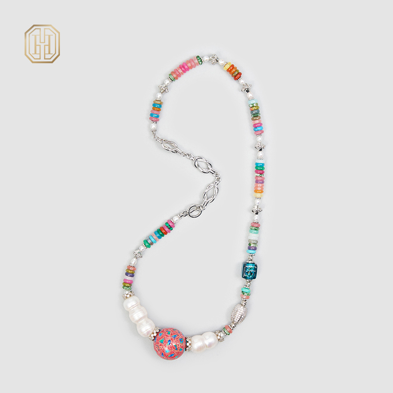 Original Handmade Natural Pearls sweater chain by OHGG - OHGGRN24139