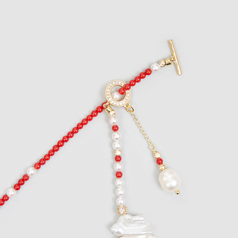 Original Handmade Natural Pearls collar chain by OHGG - OHGGRN24126