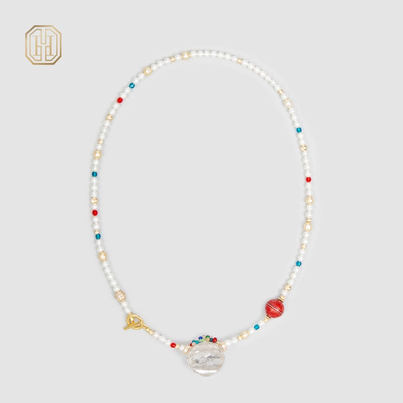 Original Handmade Natural Pearls collar chain by OHGG - OHGGRN24148