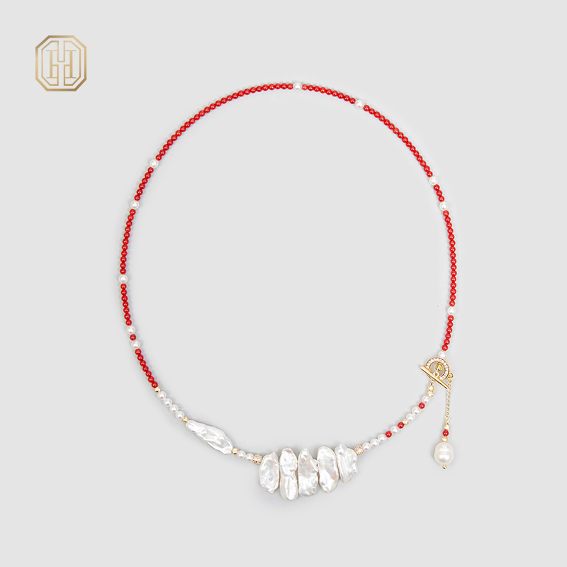 Original Handmade Natural Pearls collar chain by OHGG - OHGGRN24126