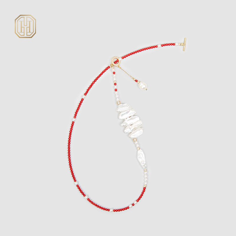 Original Handmade Natural Pearls collar chain by OHGG - OHGGRN24126