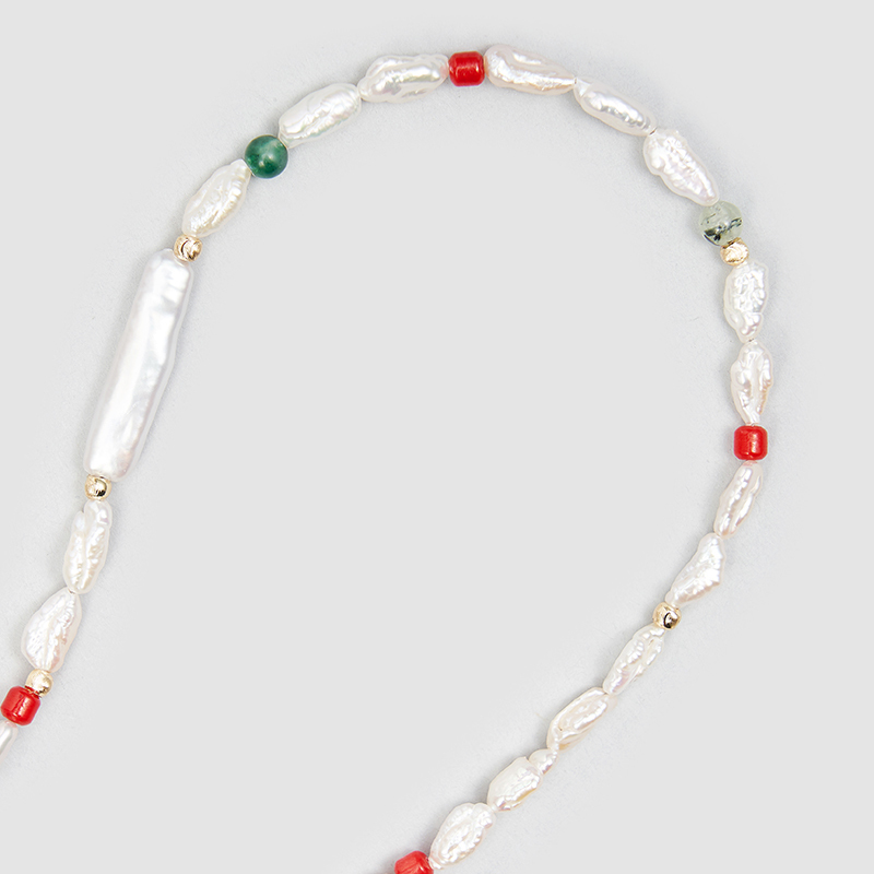 Original Handmade Natural Pearls collar chain by OHGG - OHGGRN24145