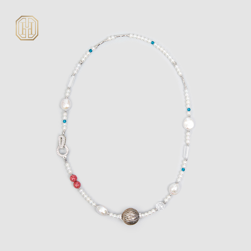 Original Handmade Natural Pearls collar by OHGG - OHGGRN24127