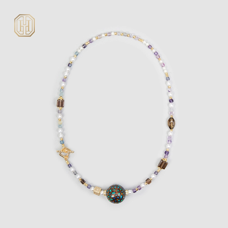 Original Handmade Natural Pearls collar by OHGG - OHGGRN24137