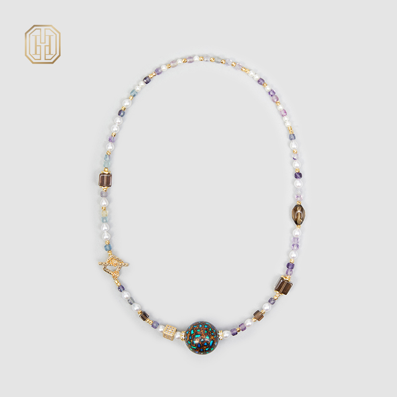 Original Handmade Natural Pearls collar by OHGG - OHGGRN24137