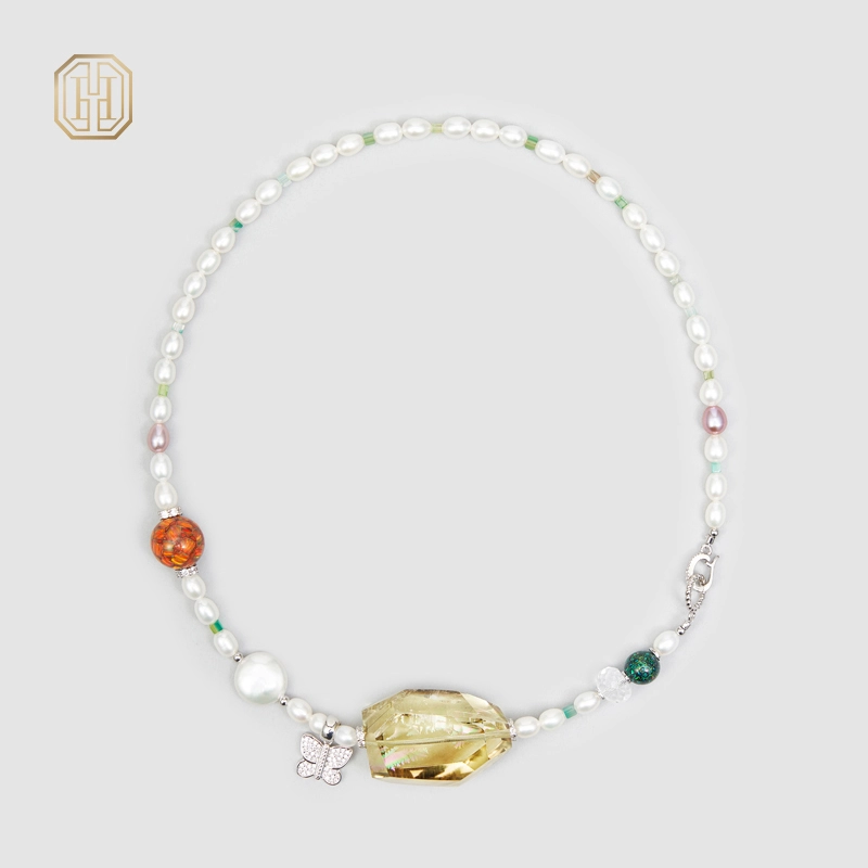 Original Handmade Natural Pearls collar by OHGG - OHGGRN24141