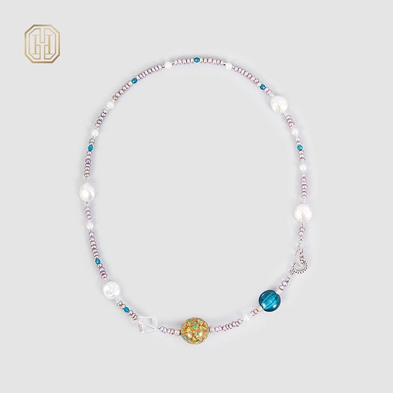 Original Handmade Natural Pearls collar chain by OHGG - OHGGRN24085