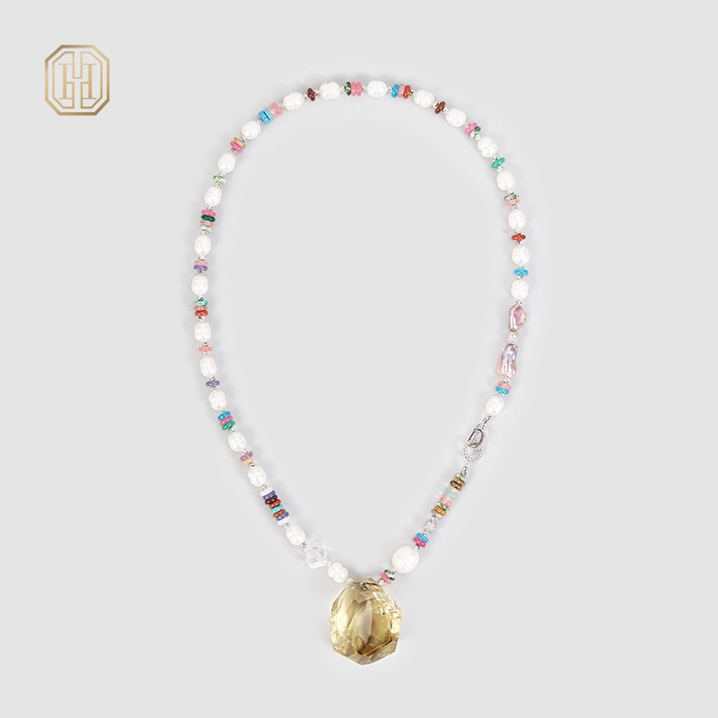 Original Handmade Natural Pearls sweater chain by OHGG - OHGGRN24088