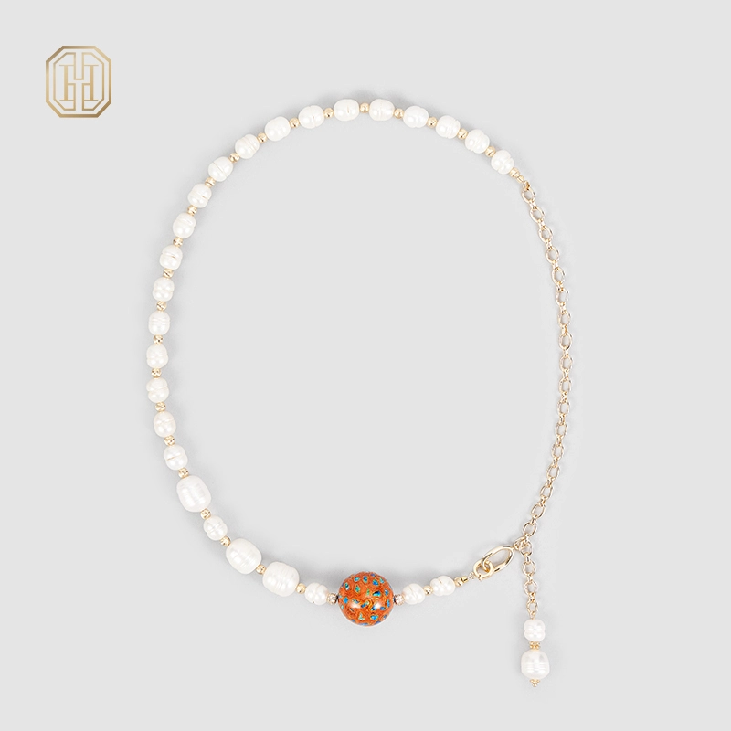 Original Handmade Natural Pearls sweater chain by OHGG - OHGGRN24103