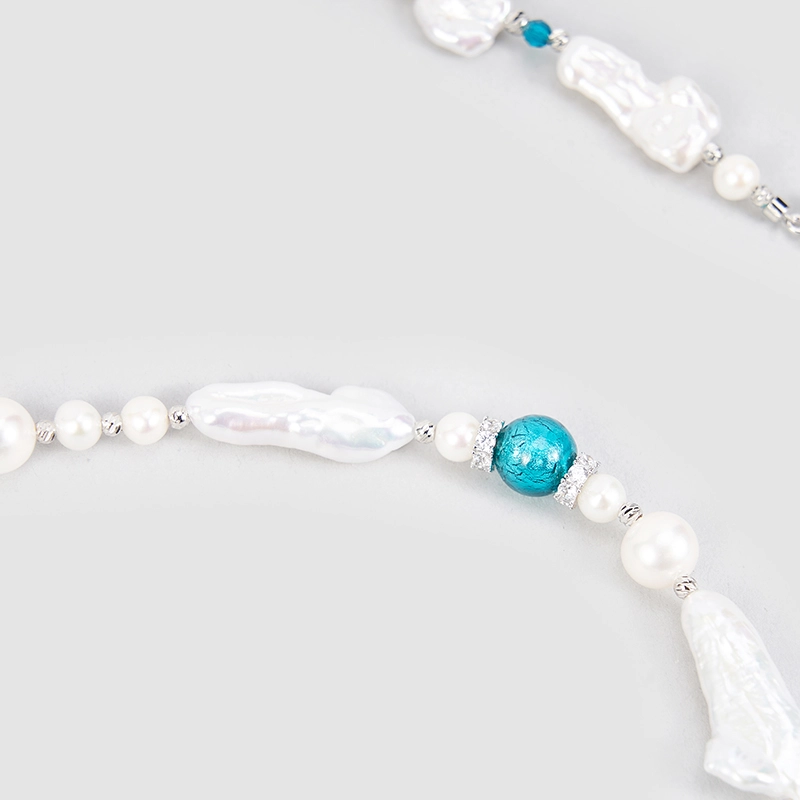 Original Handmade Natural Pearls sweater chain by OHGG - OHGGRN24087