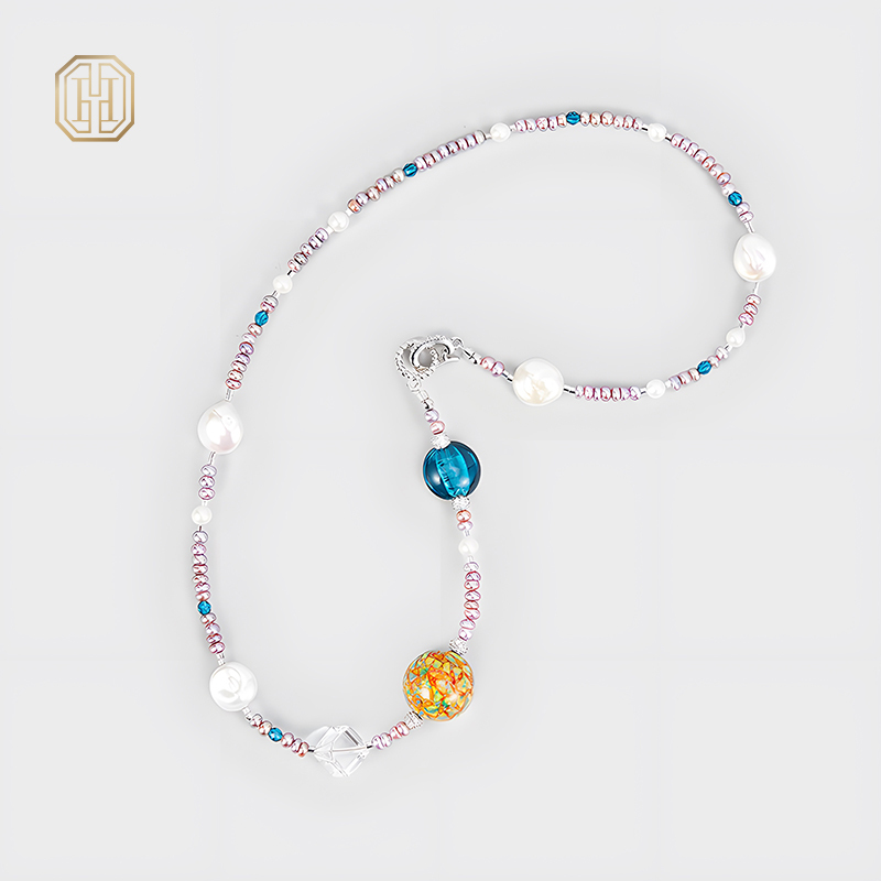 Original Handmade Natural Pearls collar chain by OHGG - OHGGRN24085
