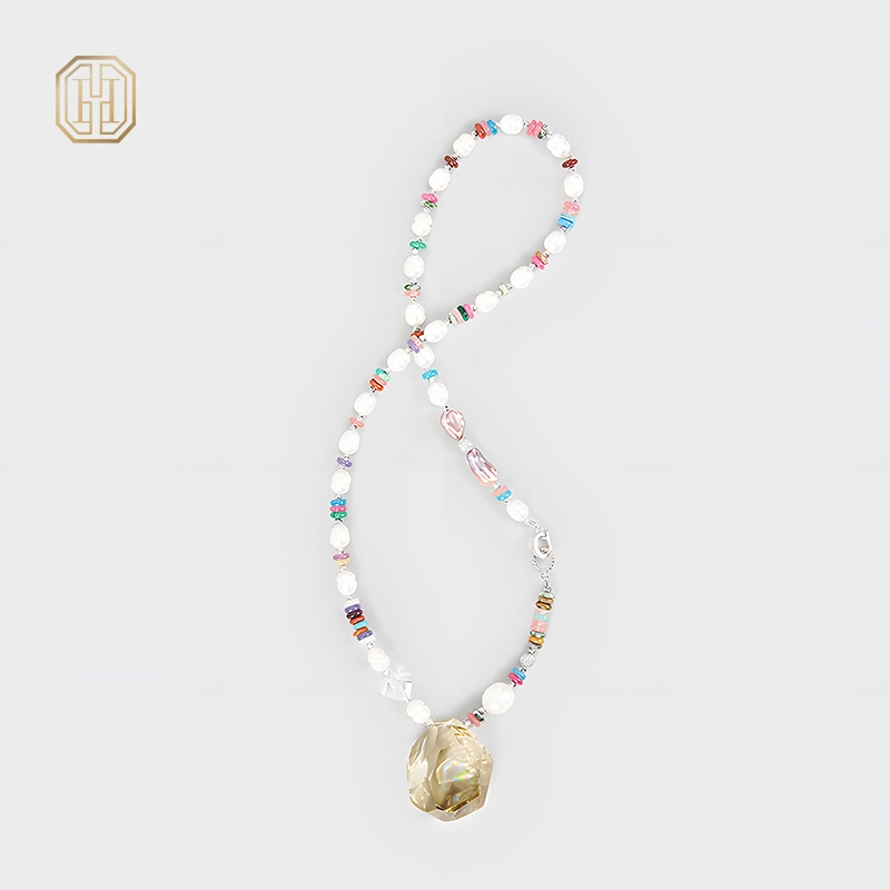 Original Handmade Natural Pearls sweater chain by OHGG - OHGGRN24088