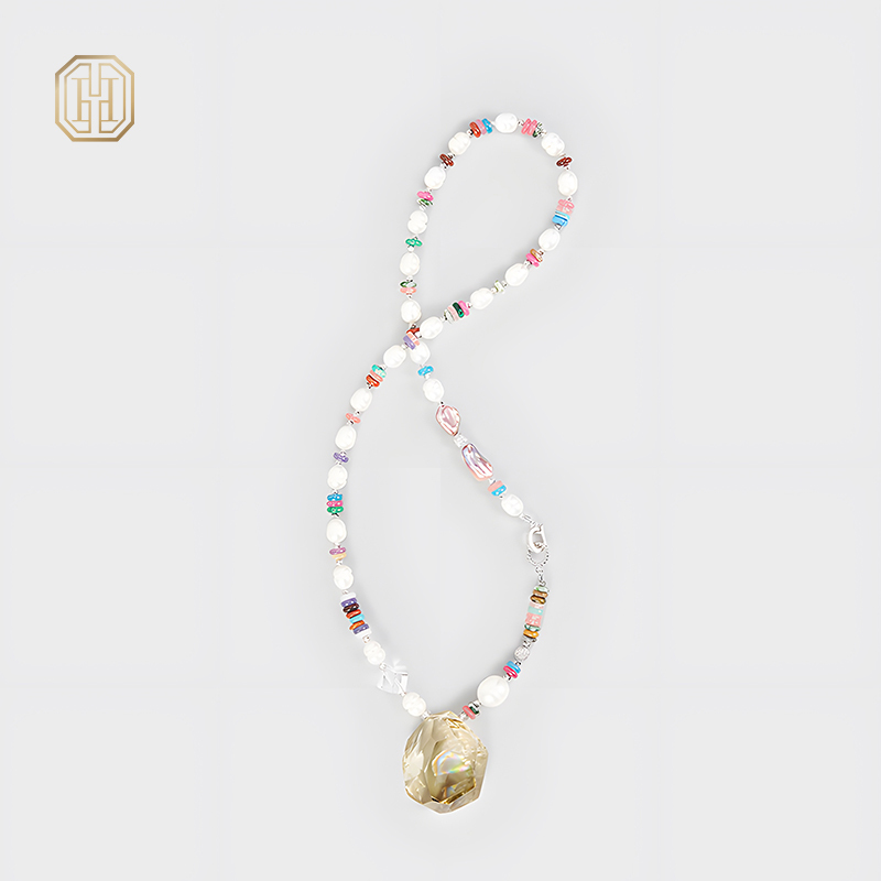 Original Handmade Natural Pearls sweater chain by OHGG - OHGGRN24088