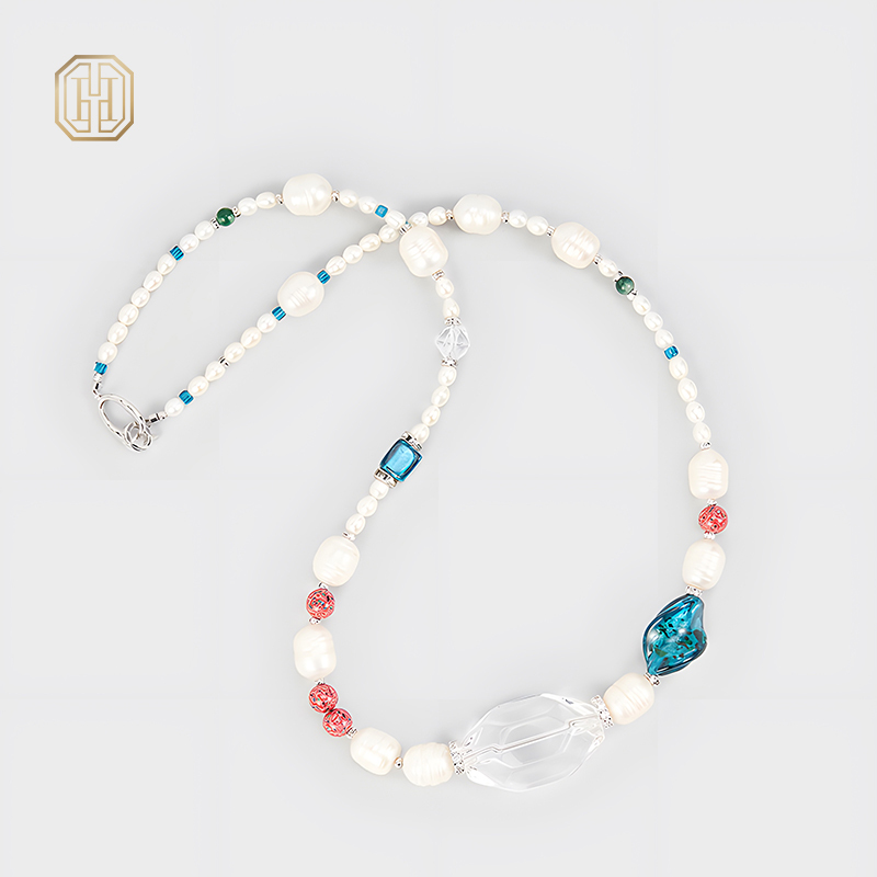 Original Handmade Natural Pearls sweater chain by OHGG - OHGGRN24090