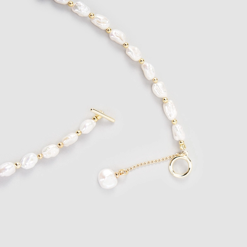 Original Handmade Natural Pearls sweater chain by OHGG - OHGGRN24114