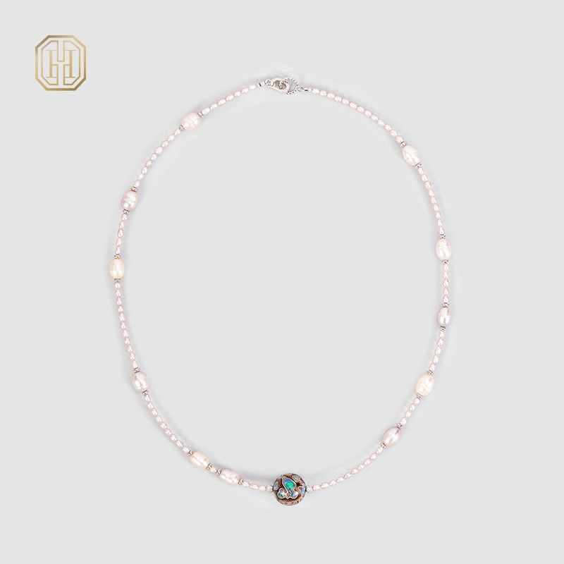Original Handmade Natural Pearls sweater chain by OHGG - OHGGRN24091