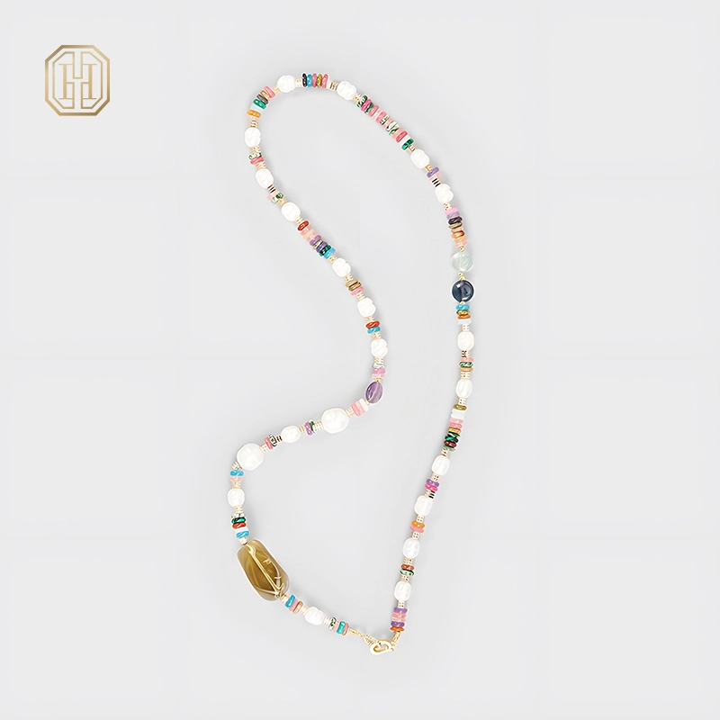 Original Handmade Natural Pearls sweater chain by OHGG - OHGGRN24089
