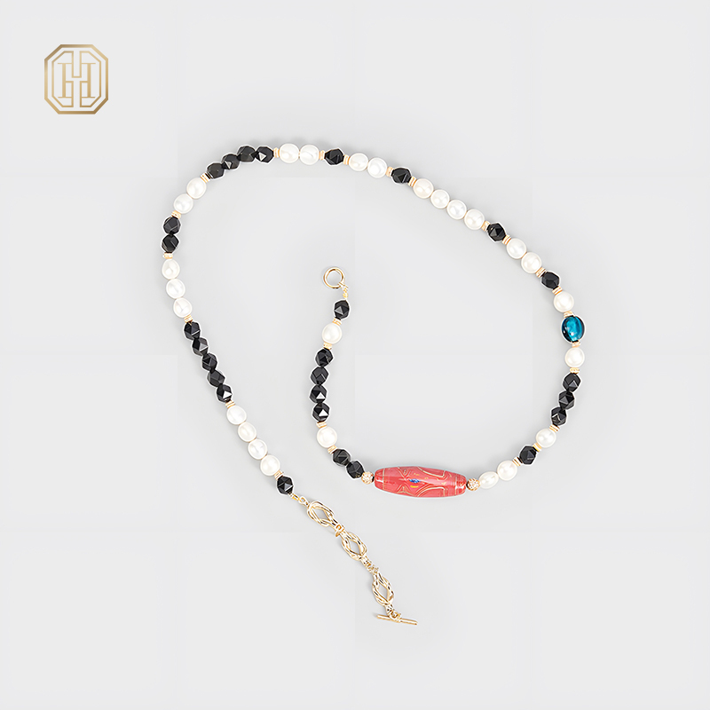 Original Handmade Natural Pearls sweater chain by OHGG - OHGGRN24096