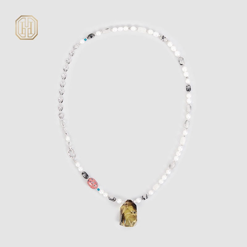 Original Handmade Natural Pearls sweater chain by OHGG - OHGGRN24095