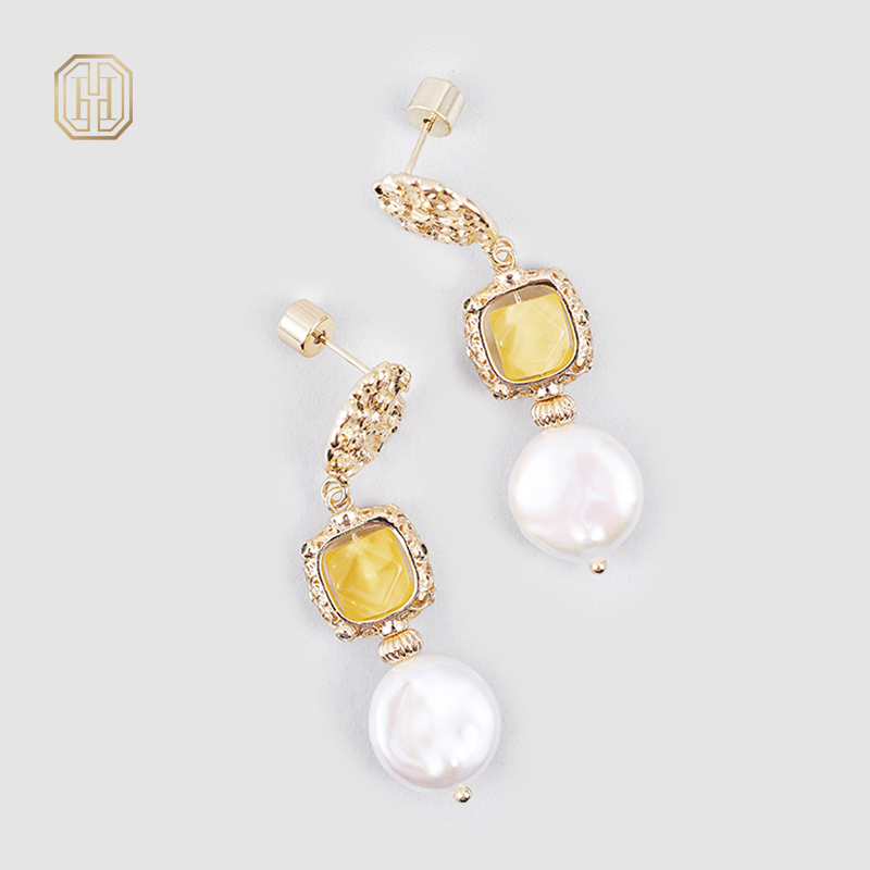 Original Handmade Natural Pearl Earrings by OHGG - OHGGRN24043