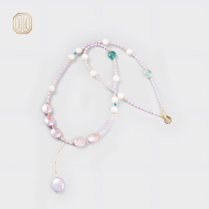 Original Handmade Natural Pearls sweater chain by OHGG - OHGGRN24033