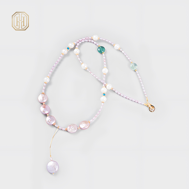 Original Handmade Natural Pearls sweater chain by OHGG - OHGGRN24033
