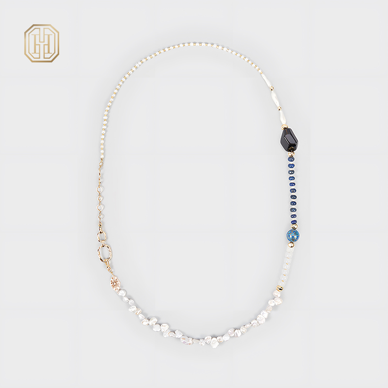 Original Handmade Natural Pearls sweater chain by OHGG - OHGGRN24016