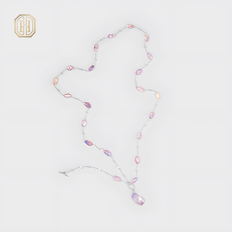 Original Handmade Natural Pearls sweater chain by OHGG - OHGGRN24014