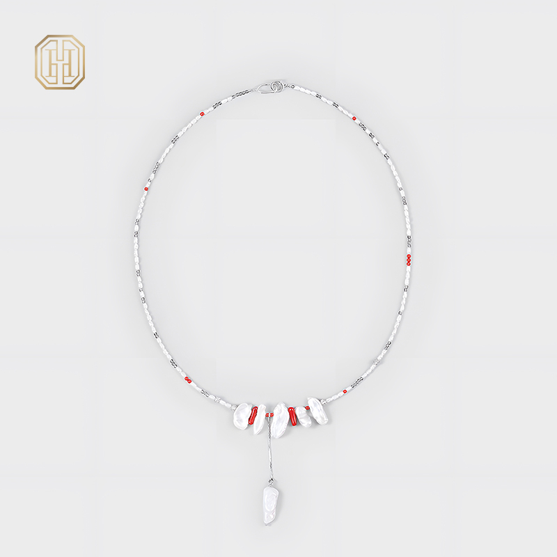 Original Handmade Natural Pearls sweater chain by OHGG - OHGGRN24039