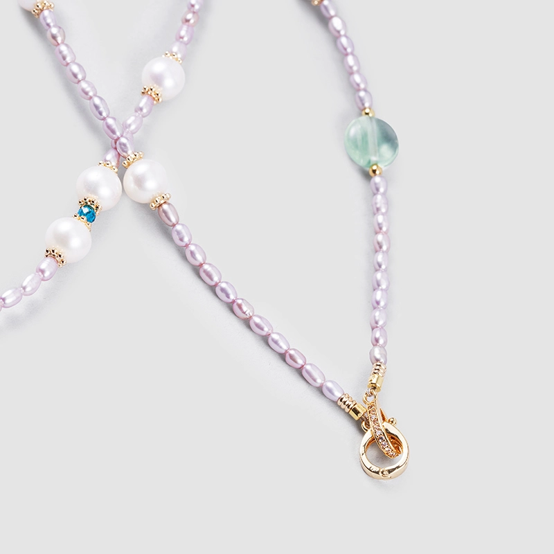 Original Handmade Natural Pearls sweater chain by OHGG - OHGGRN24033