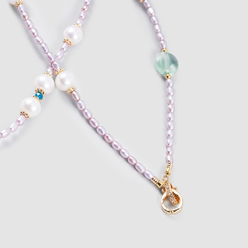 Original Handmade Natural Pearls sweater chain by OHGG - OHGGRN24033