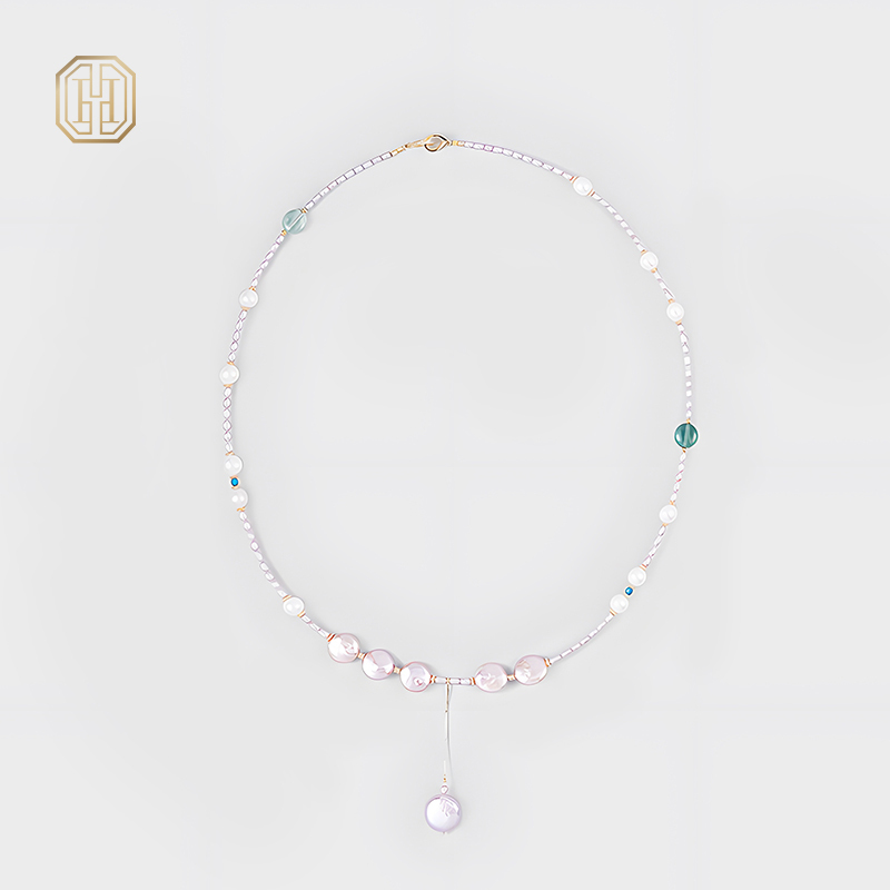 Original Handmade Natural Pearls sweater chain by OHGG - OHGGRN24033