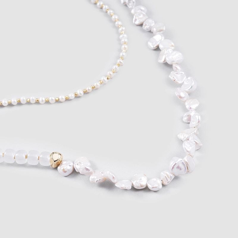 Original Handmade Natural Pearls sweater chain by OHGG - OHGGRN24016