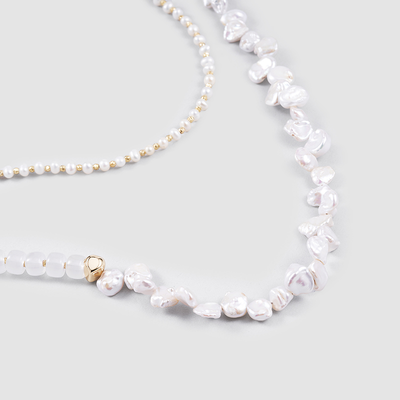 Original Handmade Natural Pearls sweater chain by OHGG - OHGGRN24016