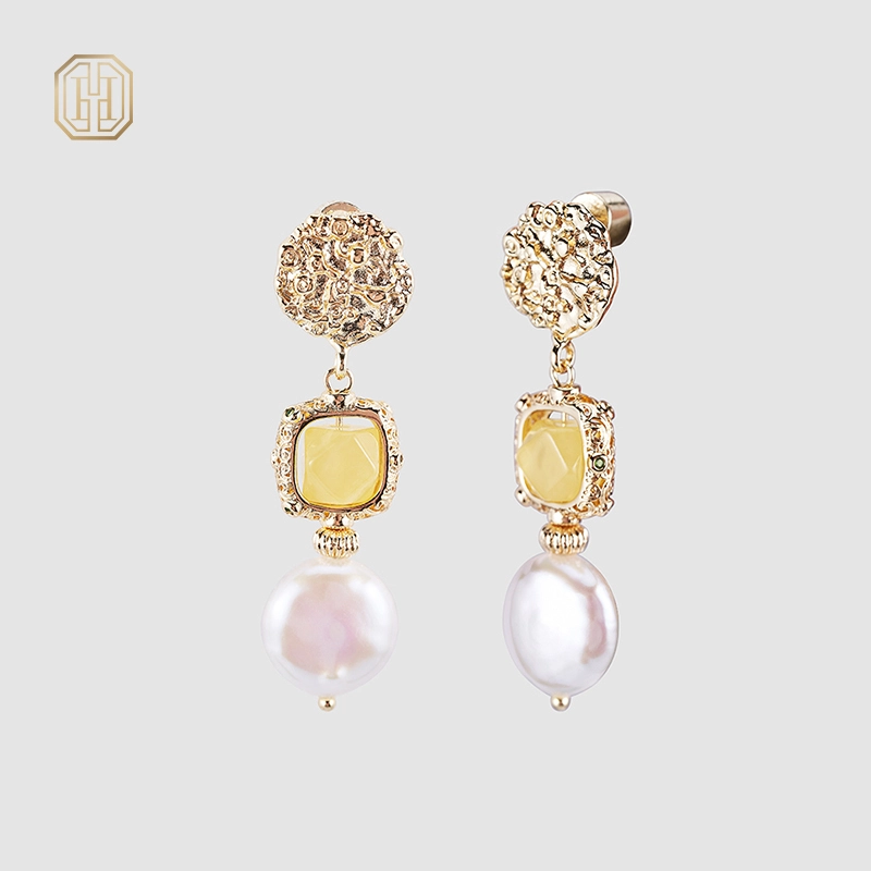Original Handmade Natural Pearl Earrings by OHGG - OHGGRN24043