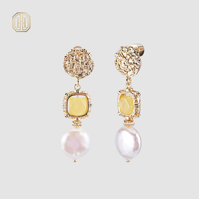 Original Handmade Natural Pearl Earrings by OHGG - OHGGRN24043
