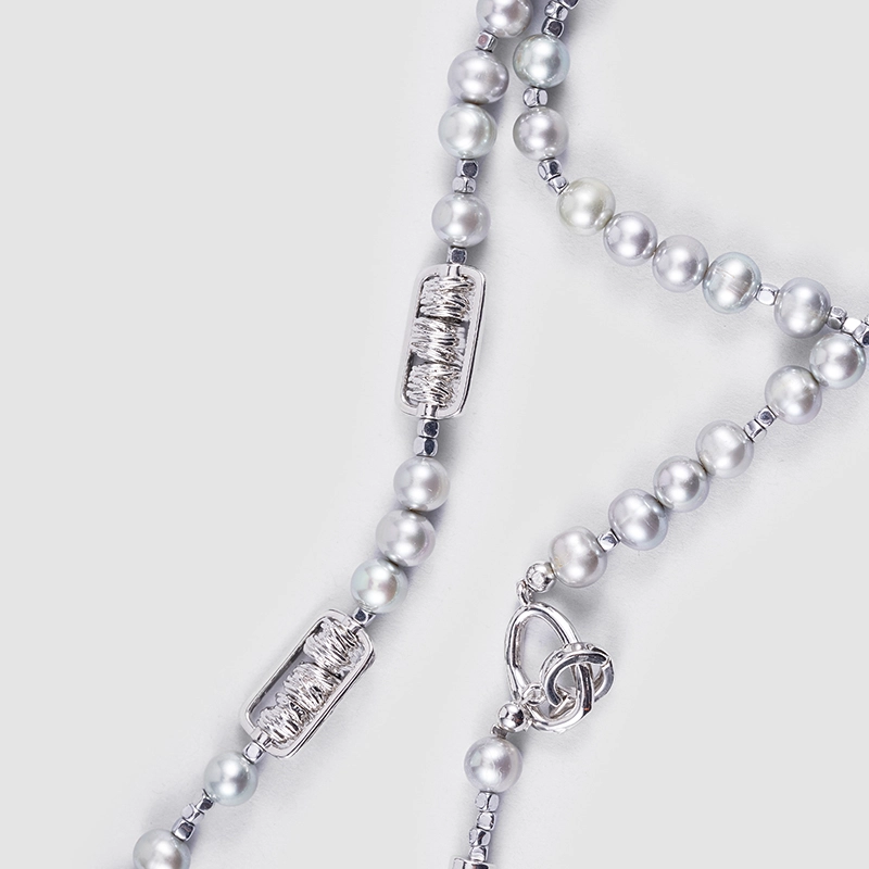 Original Handmade Natural Pearls sweater chain by OHGG - OHGGRN24025