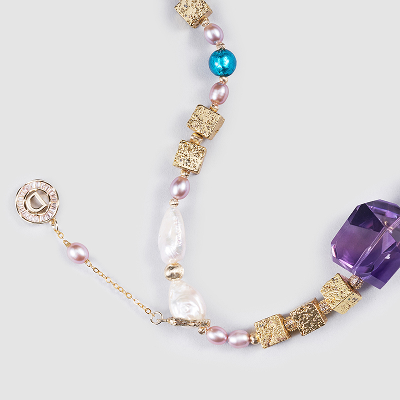 Original Handmade Natural Pearls sweater chain by OHGG - OHGGRN24013