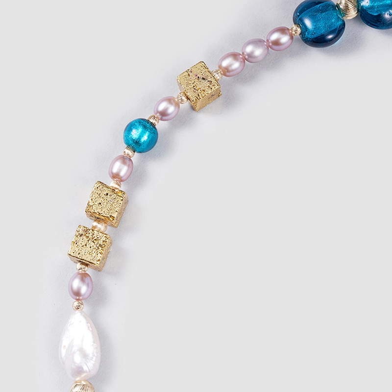 Original Handmade Natural Pearls sweater chain by OHGG - OHGGRN24013