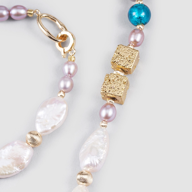 Original Handmade Natural Pearls sweater chain by OHGG - OHGGRN24013