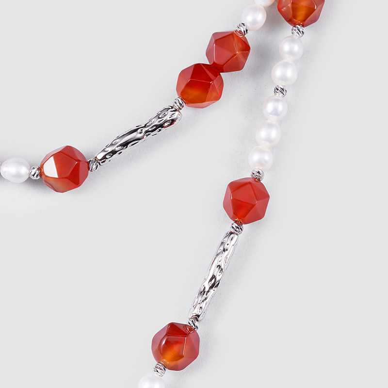 Original Handmade Natural Pearls sweater chain by OHGG - OHGGRN24031