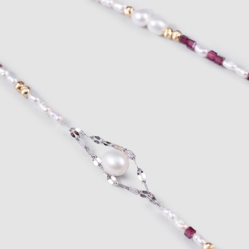 Original Handmade Natural Pearls sweater chain by OHGG - OHGGRN24032