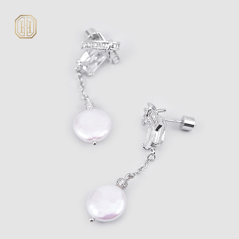 Original handmade natural pearl earrings by OHGG-OHGRN24058