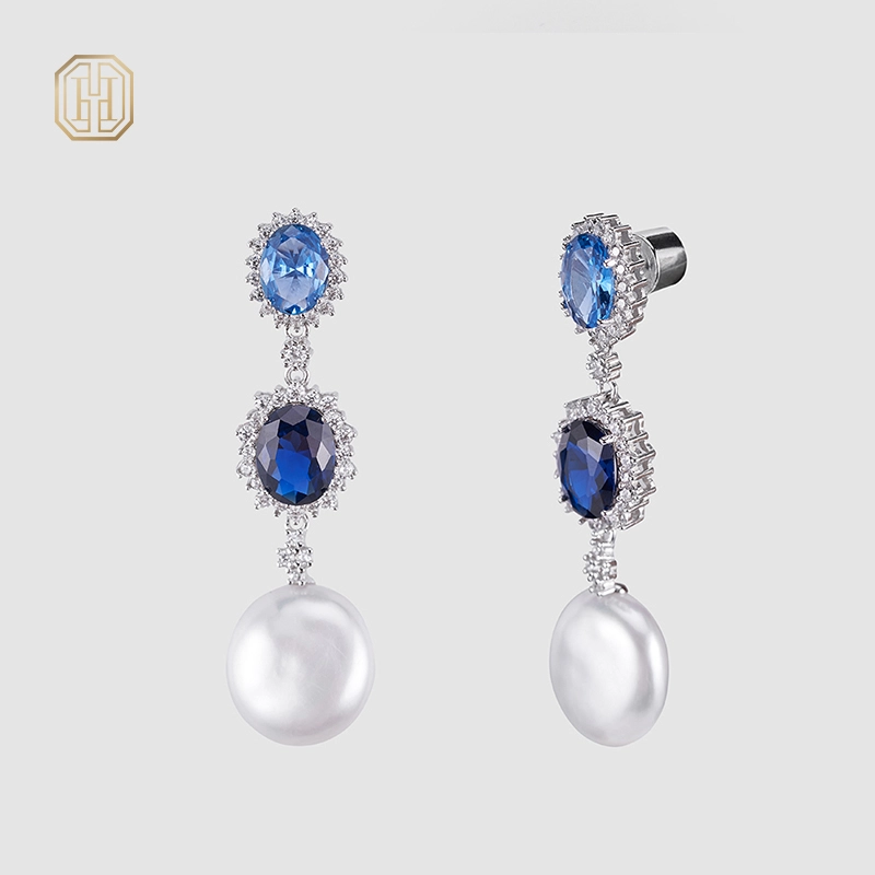 Original handmade natural pearl earrings by OHGG-OHGRN24069