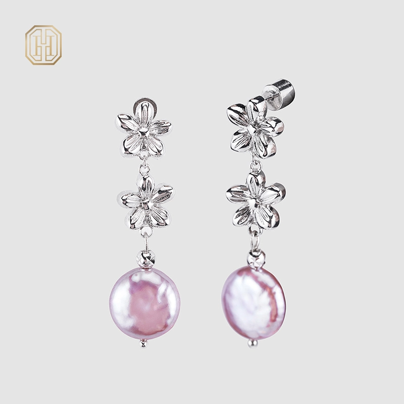 Original handmade natural pearl earrings by OHGG-OHGRN24062