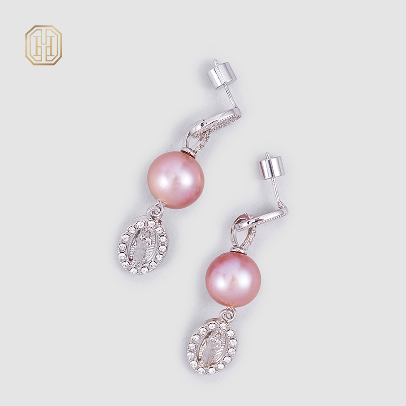 Original handmade natural pearl earrings by OHGG-OHGRN24061