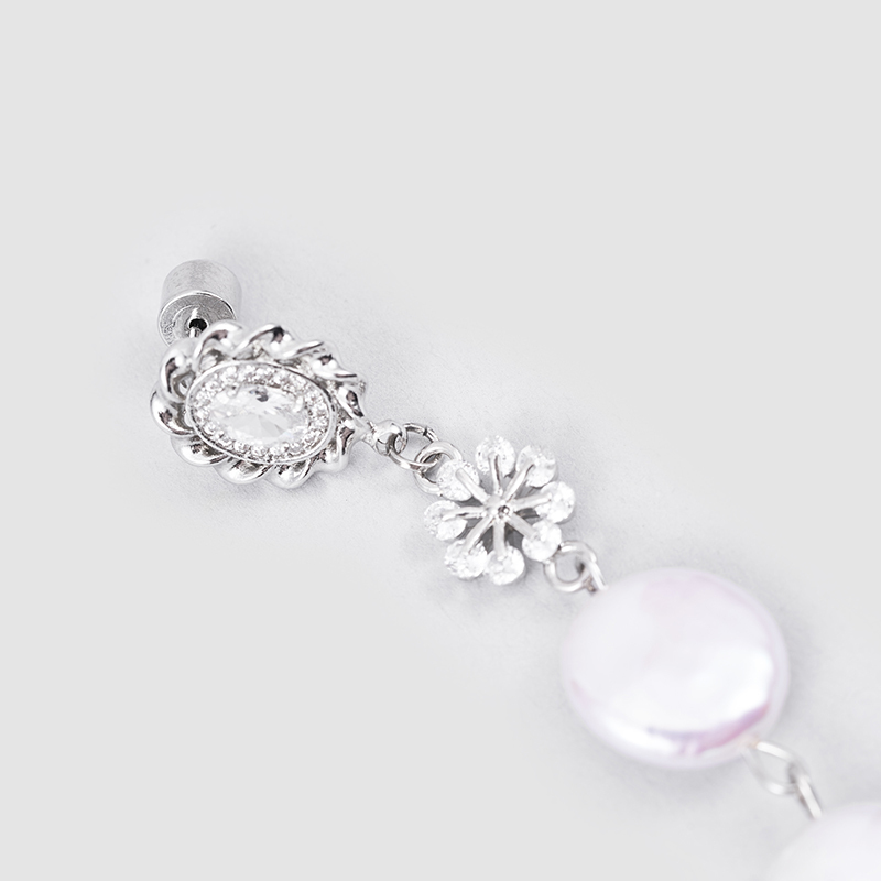 Original  handmade  natural pearls earrings OHGGPE24068