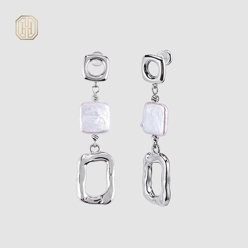 Original handmade natural pearl earrings by OHGG-OHGRN24059